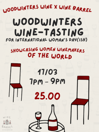INSATGRAM POSTERS 4 Women Winemakers: Wine Tasting with Woodwinters – 17 March 2026