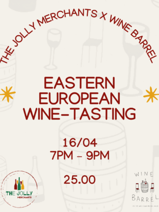 Eastern European Wine-Tasting with The Jolly Merchants – 16th April 2026