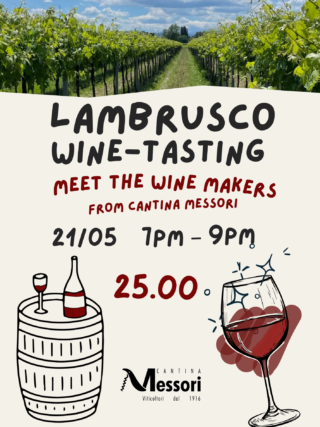 Lambrusco Wine Tasting – Meet the Winemaker